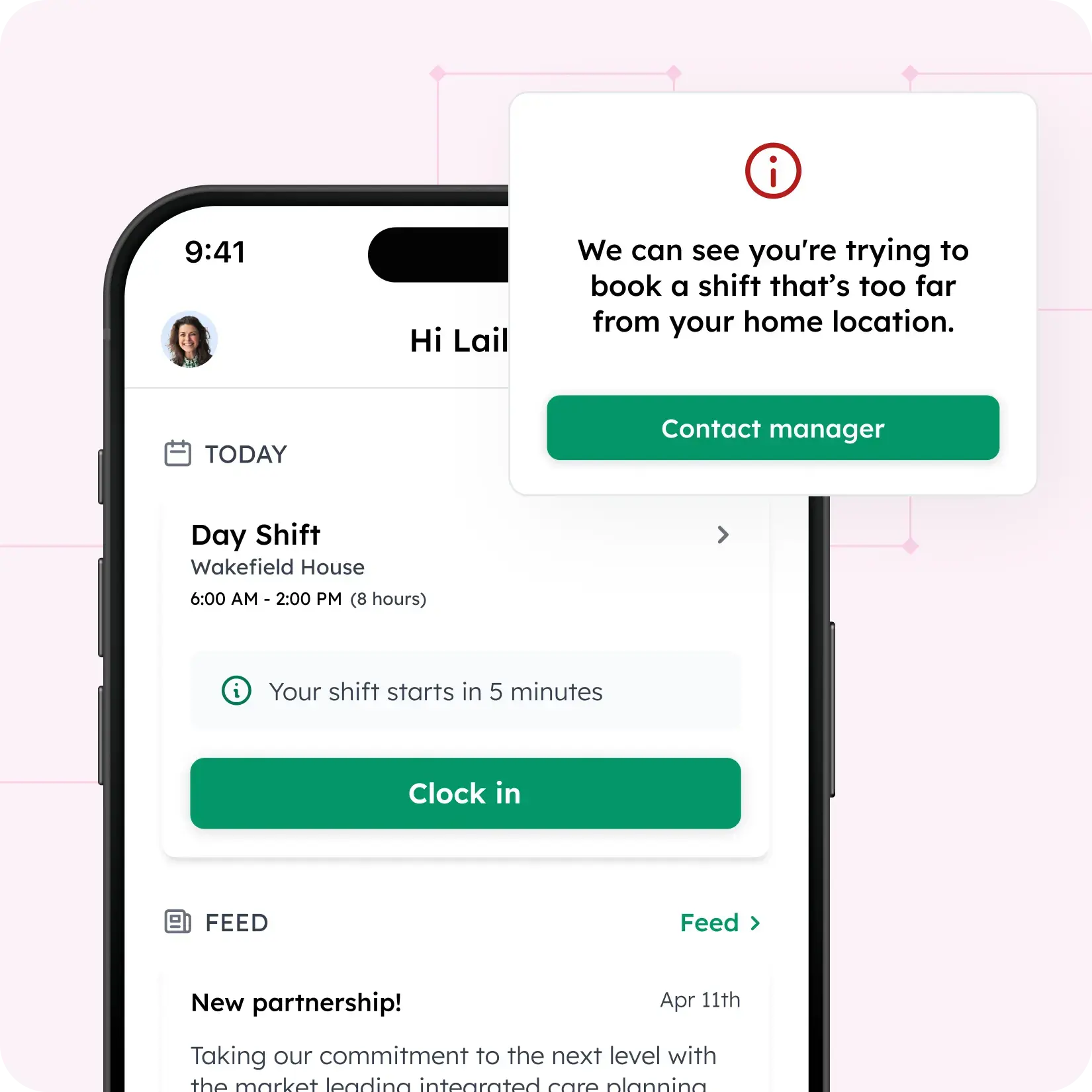Schedule Location Tracking